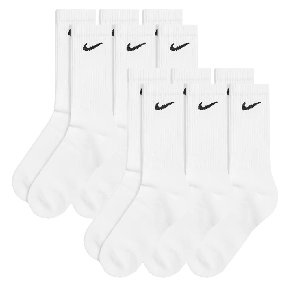 NIKE COTTON CUSHION CREW SOCKS 6 PACK HOPSOCKS